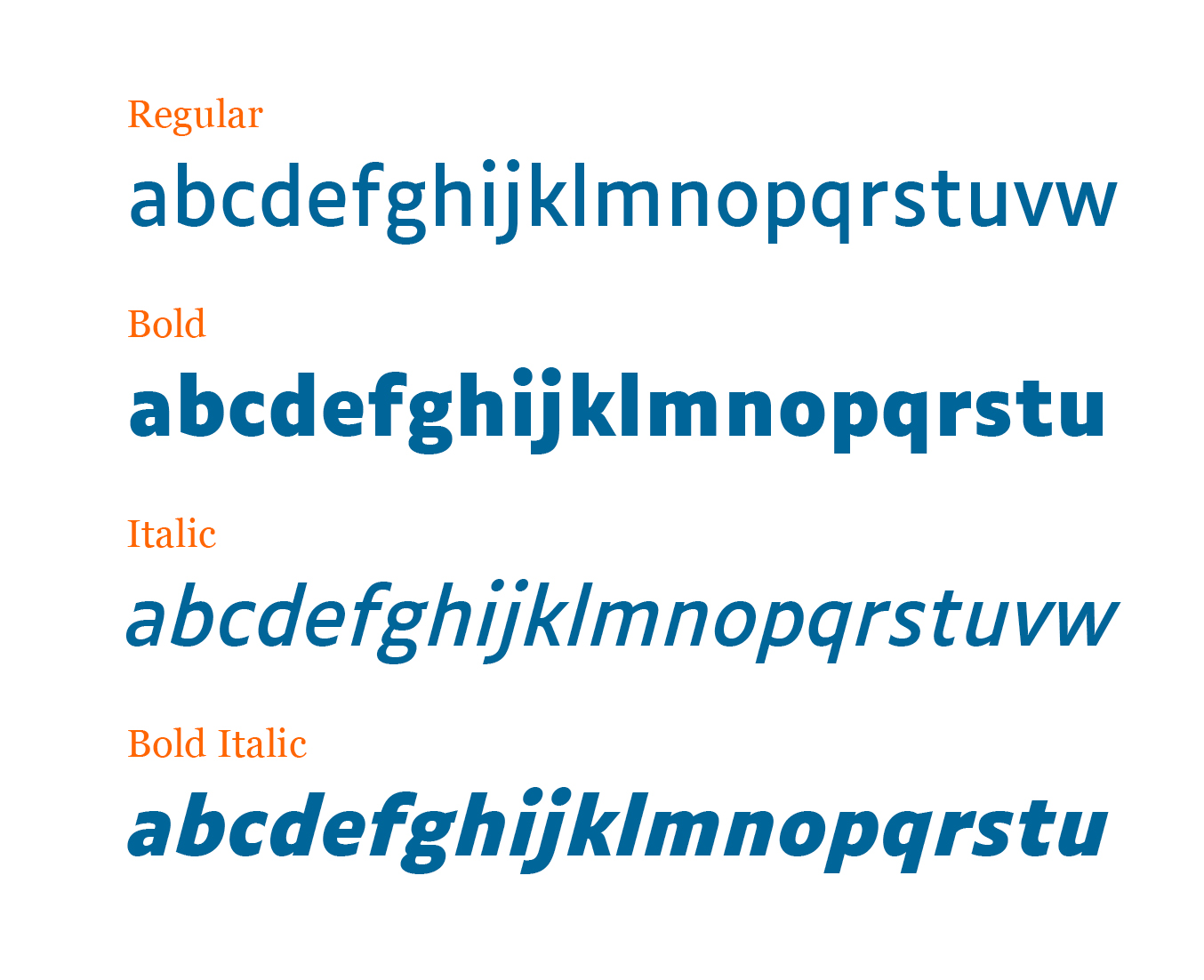 déclinaison typographie Luciole décrite dans article sujet Luciole