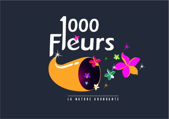 étude logo fleuriste millefleurs